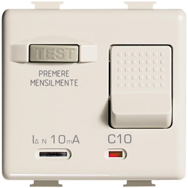 Salvavita thermal magnetic circuit breaker with earth leakage protection - 1P+N 10A