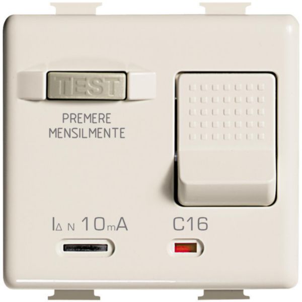 Salvavita thermal magnetic circuit breaker with earth leakage protection - 1P+N 16A