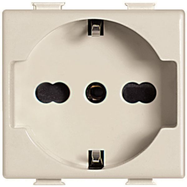 Socket german standard and 10/16A 250 Vac - for Plugs Italian standard  and german standard