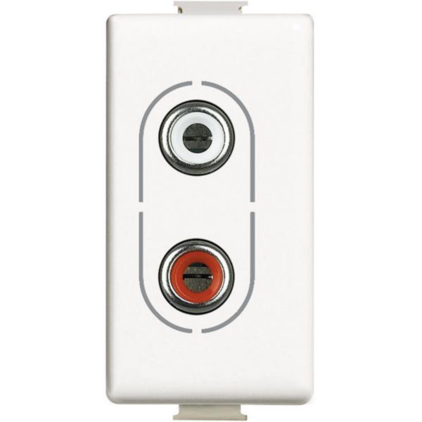 Socket for audio - 2 connectors RCA