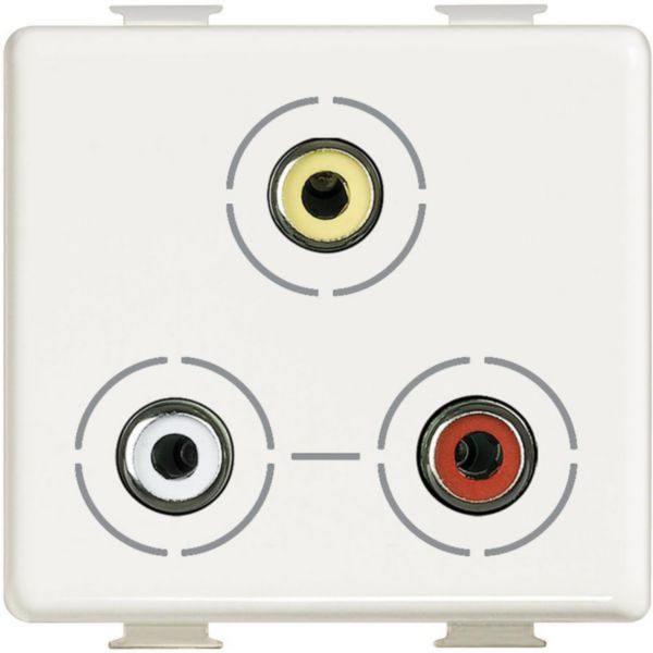 Socket video - 3 connectors RCA