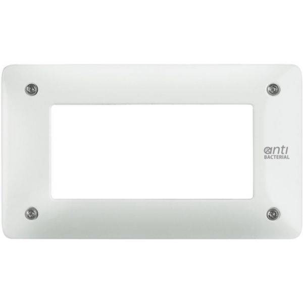 Cover plate 4 modules - anti-tamper