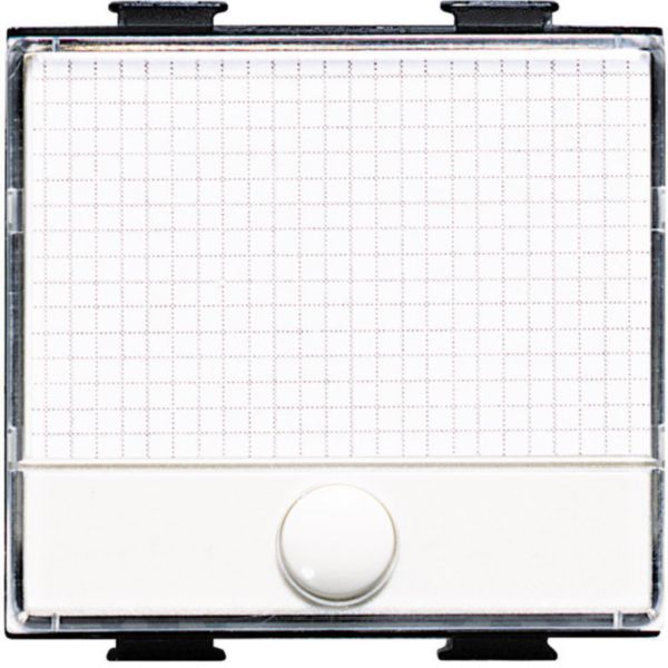 Pushbutton 1P NO 250Vac 10A with name plate