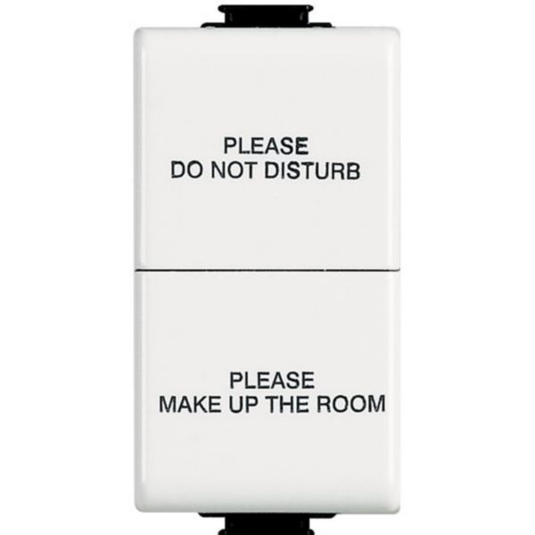 Changeover switch 1P 16A  "not disturb and tidy the room"
