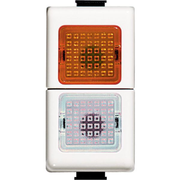 Lamp carrier double - orange/transparent