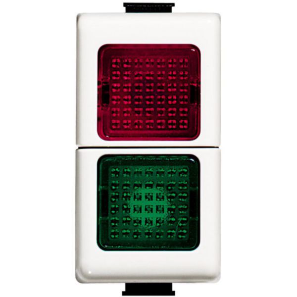 Lamp carrier double - red/green