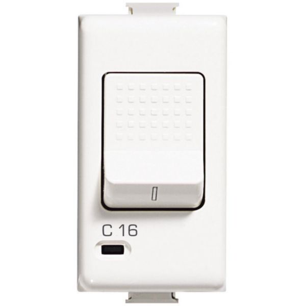 Thermal magnetic circuit breaker 2 poles with 1P protected 16A 230Vac