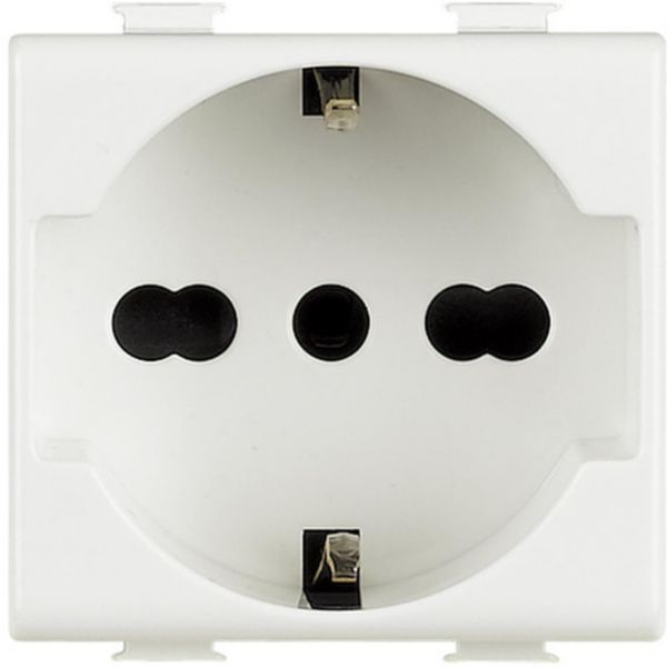Socket german standard and 10/16A 250 Vac - for Plugs Italian standard and german standard