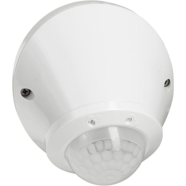 Passive infrared switch sensor for outdoor wall or ceiling.