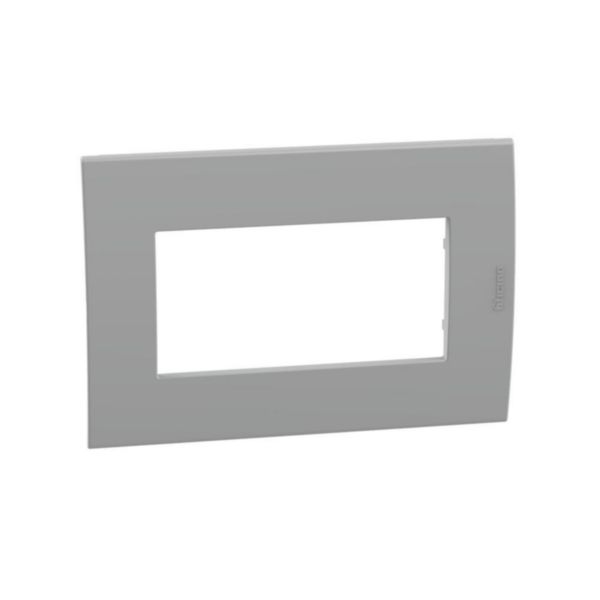 4 modules MatixGO Coverplate for columns and minicolums with curved Cover. Grey