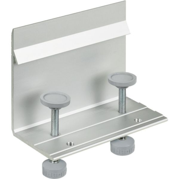 Bracket for trunking installation to desk workstation