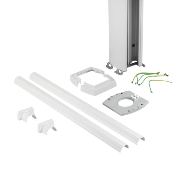 Double-face column height  2780 - 4060 mm. White color