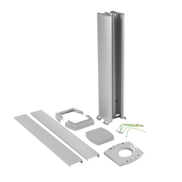 Double-face mini-column aluminium height 680 mm