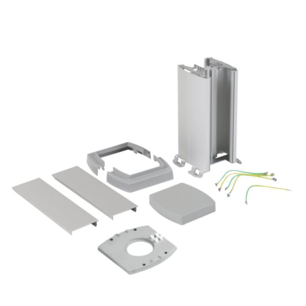 Double-face mini-column aluminium height 334 mm
