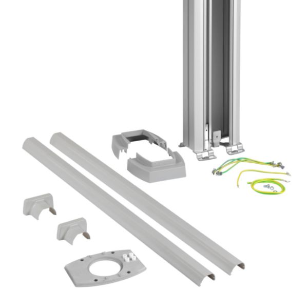 Plane single-face column aluminum height 2780 - 4060 mm