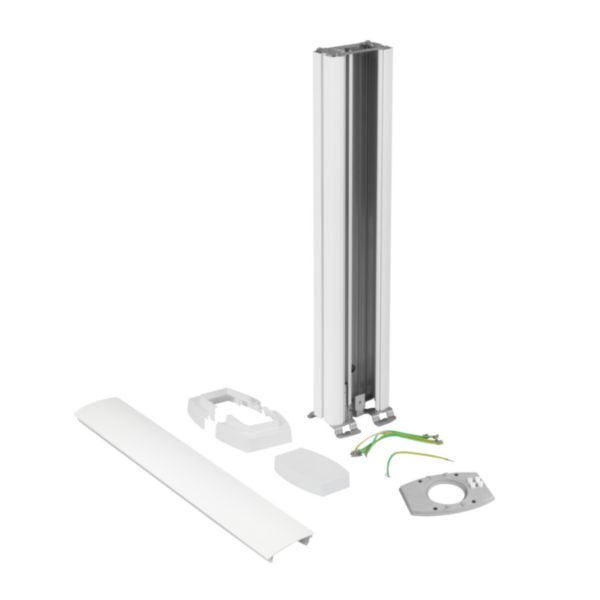 Curve single-face mini-column height 680 mm. White color