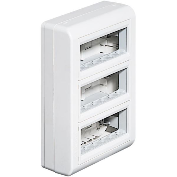 Wall-mounting multifunction switchboard white with frame
