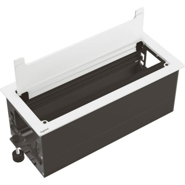Top-access. For flush mounting in furniture. Dimension: 295 mm - Cover finish: White