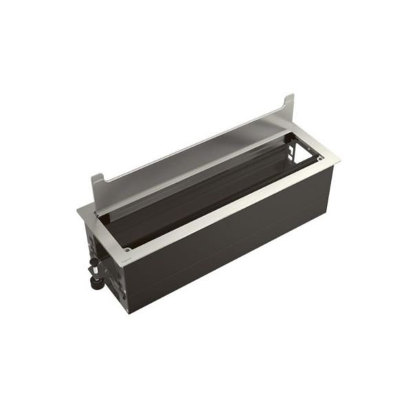 Top-access. For flush mounting in furniture. Dimension: 385 mm - Cover finish: Metal