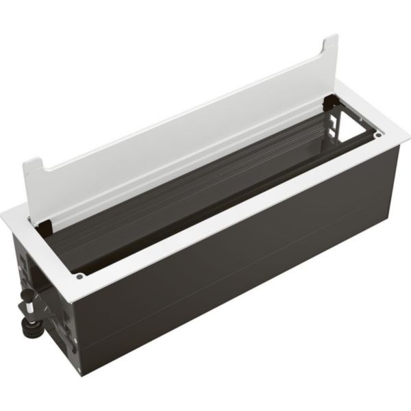 Top-access. For flush mounting in furniture. Dimension: 385 mm - Cover finish: White