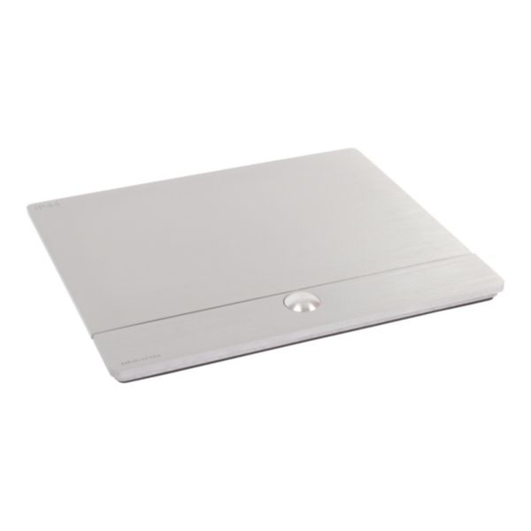 Pop-up - For flush mounting in furniture. 4 modules - Cover finish Brushed aluminum (IP44)