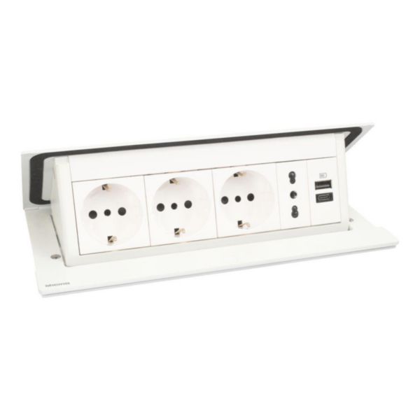Pop-up - For flush mounting in furniture. Equipped with MatixGo functions. 8 modules  