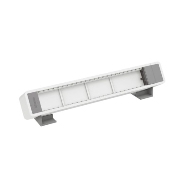 Desktop multi-outlet extensions to be equipped with MatixGO devices - 12 modules - Color: grey.