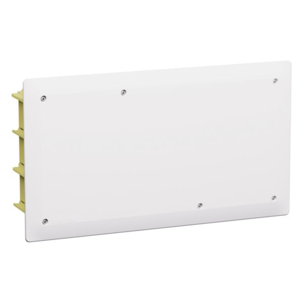 Flush-mounted junction box for masonry walls