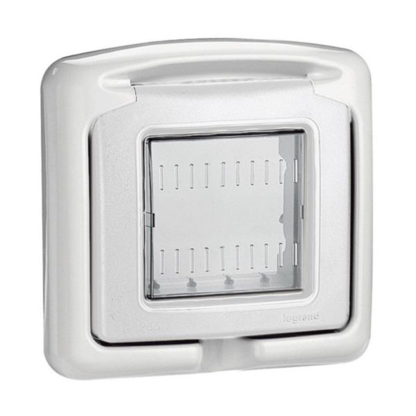 IP55 waterproof Covers - grey color - 2 modules