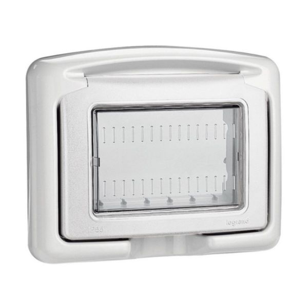 IP55 waterproof Covers - grey color - 3 modules