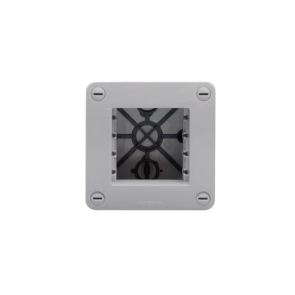 IP40 Box - 2 modules - Grey 