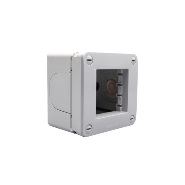 IP40 Box - 2 modules - Grey 