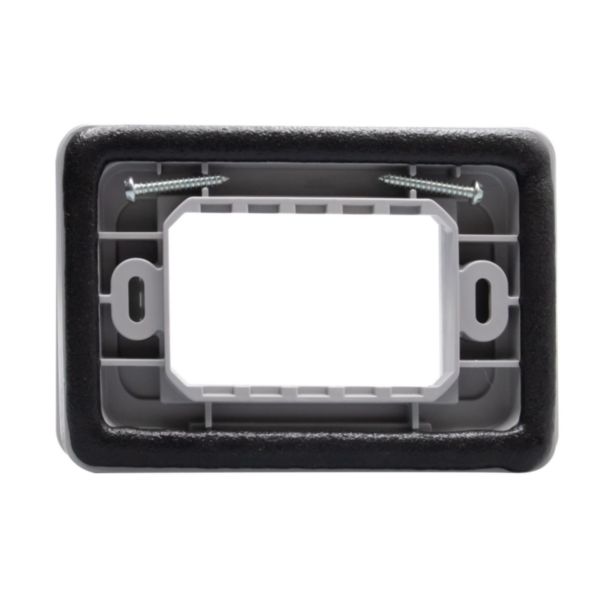 IP55 Cover plate - 3 modules - grey