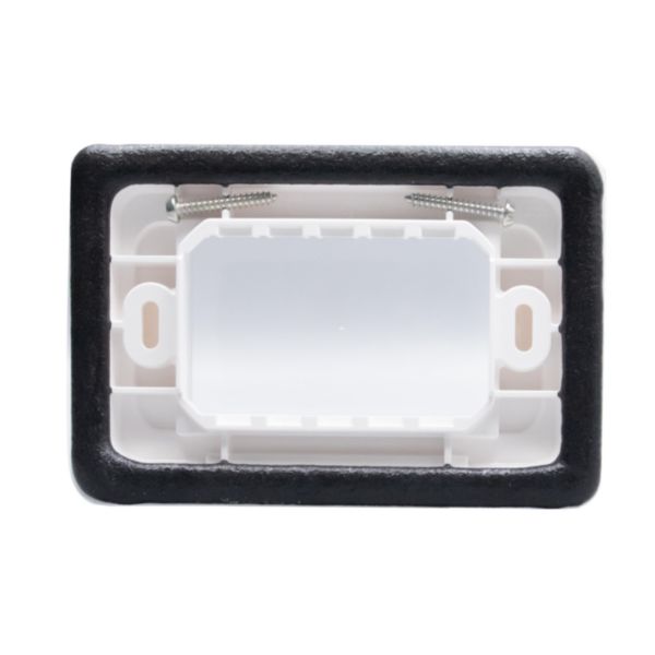 IP55 Cover plate - 3 modules - white