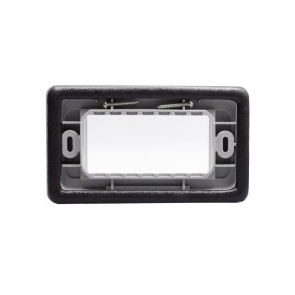 IP55 Cover plate - 4 modules - grey