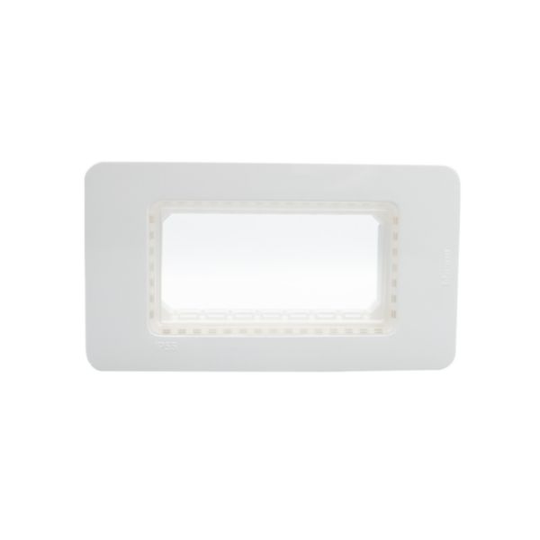 IP55 Cover plate - 4 modules - white
