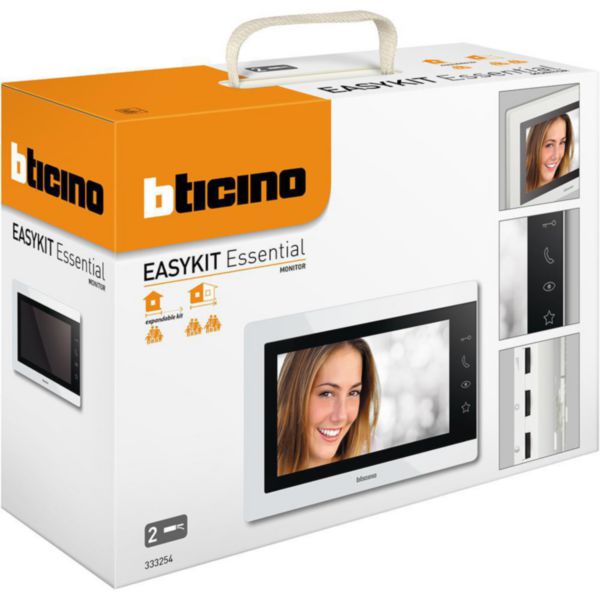 7" White finish EASYKIT Essential additional monitor