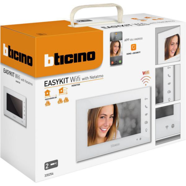 7" White finish EASYKIT Wifi additional monitor