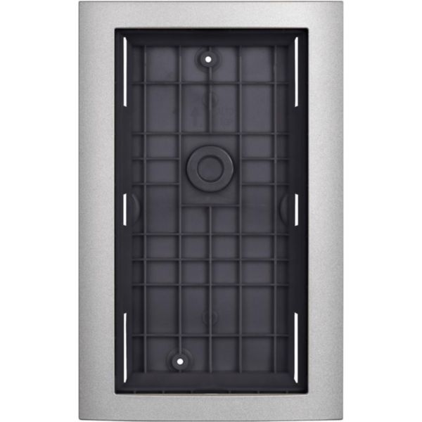 Accessory frame for the flush mounting installation of Linea 3000 entrance panels - Grey finish
