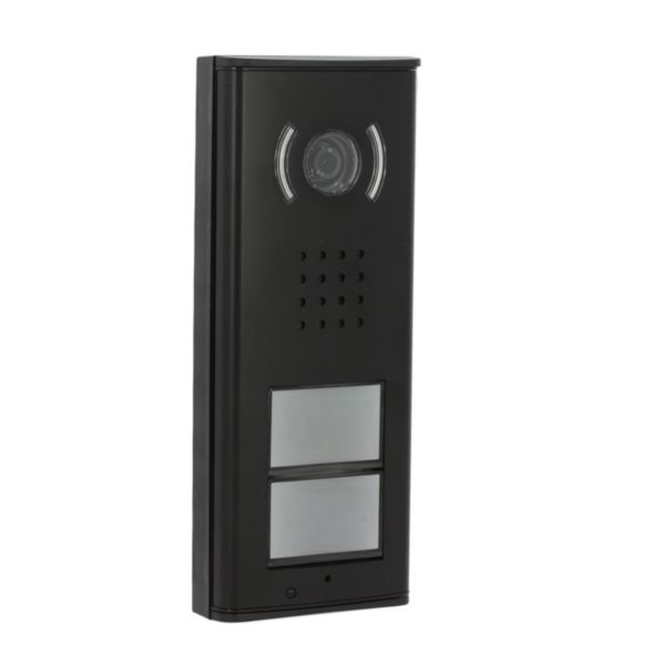 Linea 2000L2 video entrance panel with 2 pushbuttons – black finish