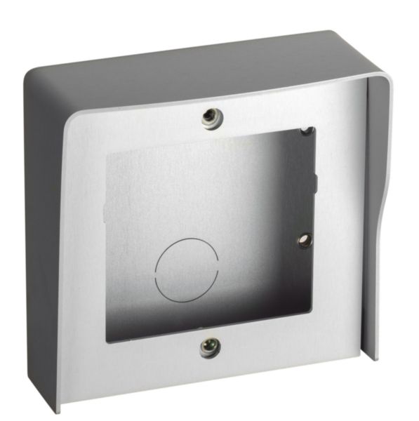 Wall-mounting box – 1 module- aluminium finish