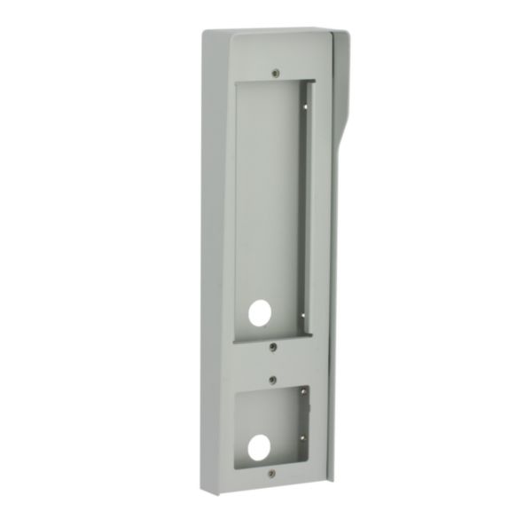 Wall-mounting box – 4 modules - aluminium finish