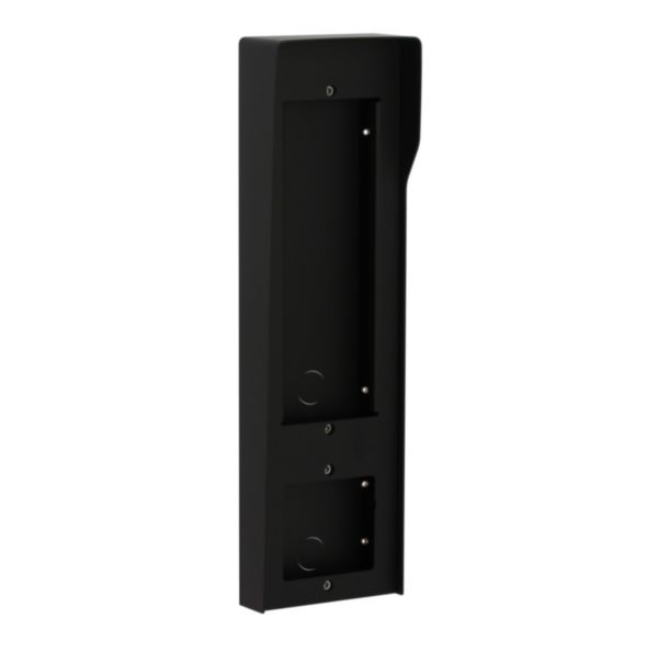 Wall-mounting box – 4 modules - nickel finish 