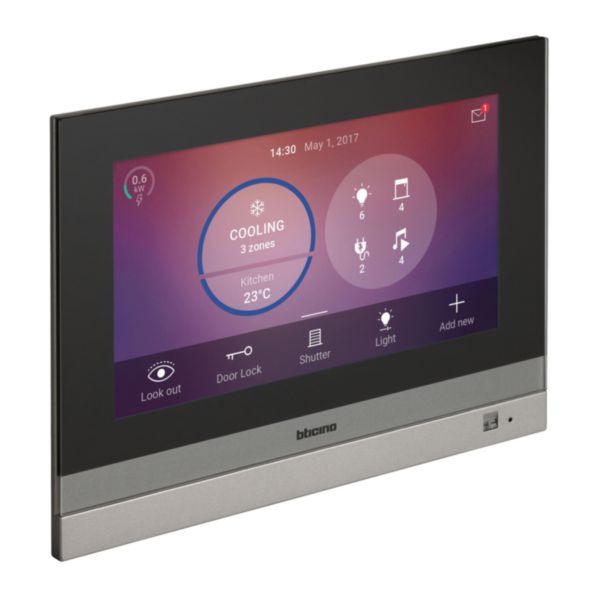 HOMETOUCH - 7" touch screen for managing all MyHOME_Up functions.