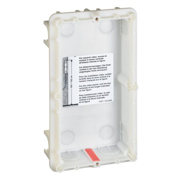 Flush-mounting box 2 modules