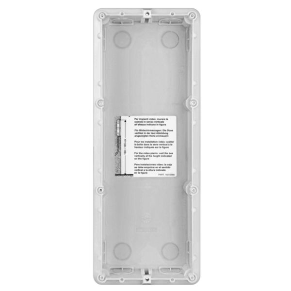Flush-mounting box 3 modules 