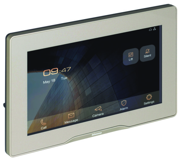 Standard 7" Touch screen video indoor unit - champagne gold finishing