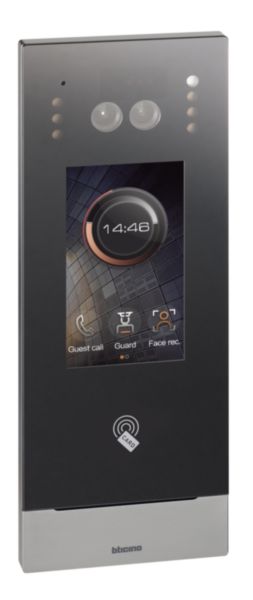 Small video entrance panel with 4.3” vertical touch display