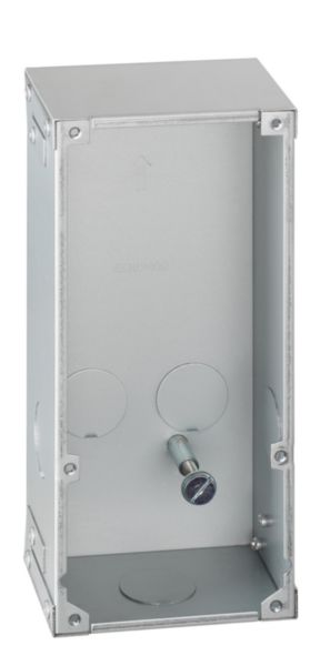 Flush mounting installation metal box for entrance panel 374004