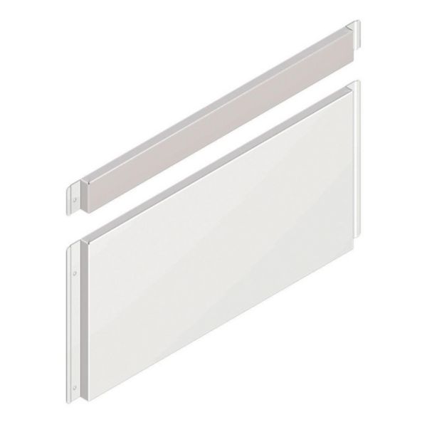 Upper and lower end caps white